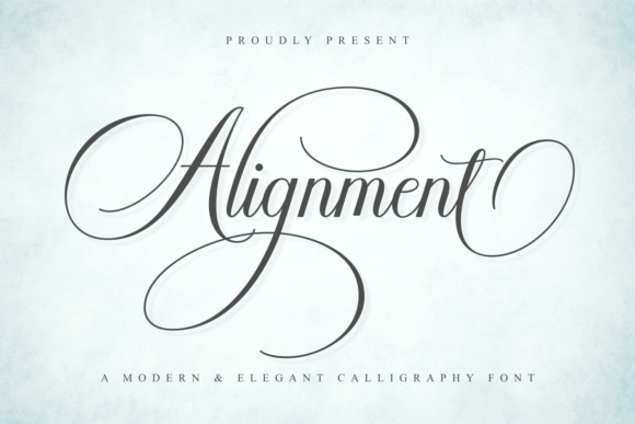 Alignment: The Modern Calligraphy Script for Elegant Design