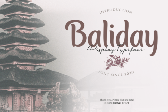 Baliday: Your New Favorite Font for Creative Projects