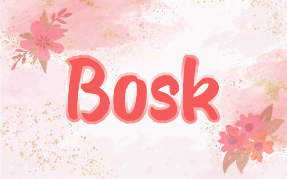 Bosk: The Creative Script Font That Brings Ideas to Life