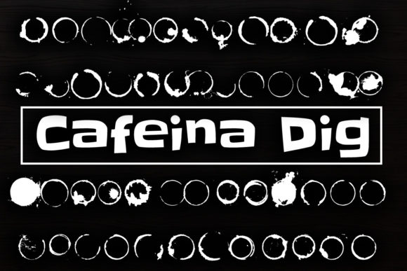 Cafeina Dig: The Artistic Dingbat Font for Bold Visual Impact
