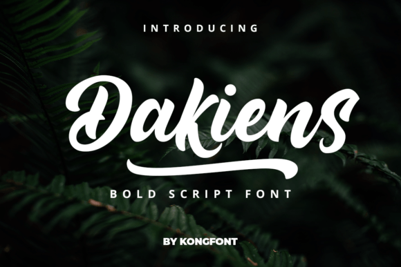 Dakiens: A Bold Handwritten Font with Nostalgic Character