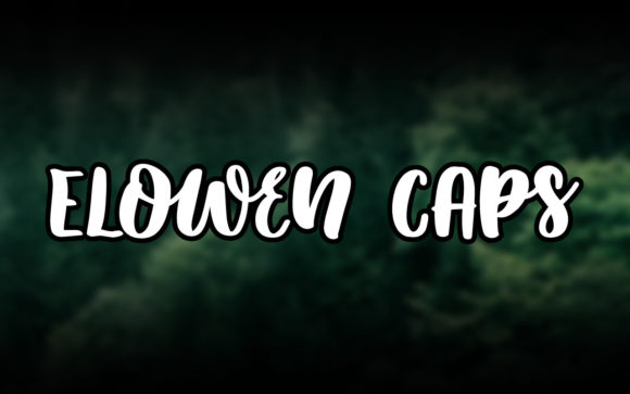 Elowen Caps: The Handwritten Font That Brings Ideas to Life
