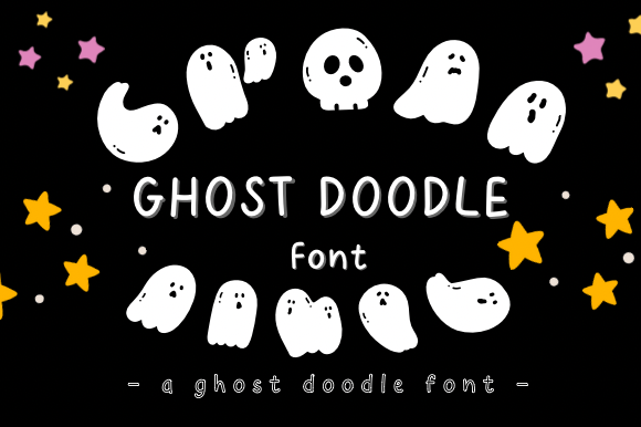 Ghost Doodle: Whimsical Typography for Halloween