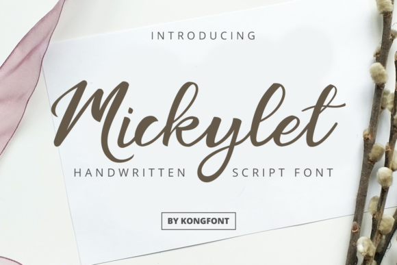 Mickylet: A Playful Script for Modern Crafters