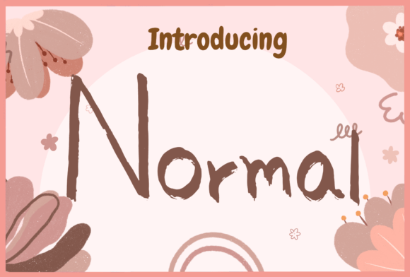 Normal: The Quirky Handwritten Font That Feels Like Home