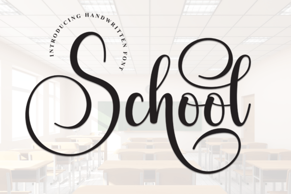 School Font: A Handwritten Touch with Class