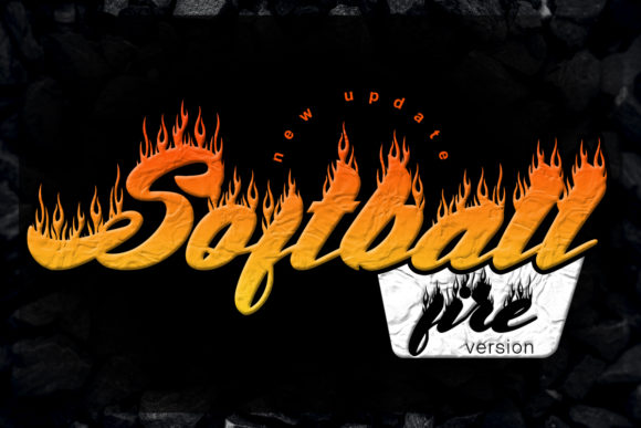 Softball Fire: A Bold Display Font for Modern Design