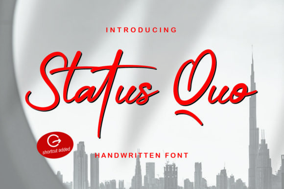 Status Quo: A Modern Handwritten Font for Elegant Design