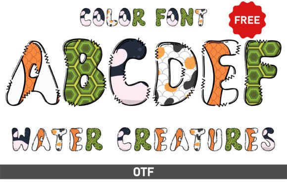 Unleashing Creativity with the Water Creature Typeface